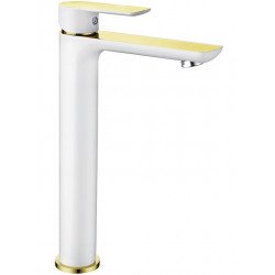 Mexen Alfa Baterie lavoar inalta ,Alb /Auriu - 745710-25 Baterie lavoar 467680 Mexen