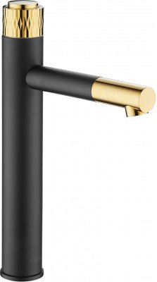 Mexen si amond Baterie lavoar inalta , negru  /Auriu - 71510-75