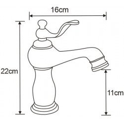 Mexen Vela Baterie lavoar, chrom - 744500-00