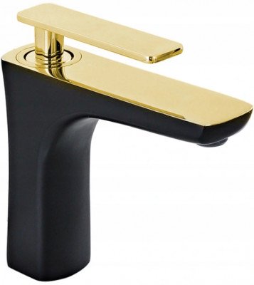 Mexen In dus  Baterie lavoar, negru  /Auriu - 744600-75