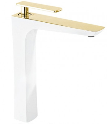 Mexen In dus  Baterie lavoar inalta ,Alb /Auriu - 744610-25