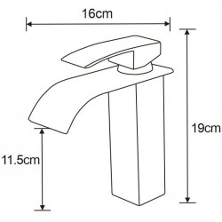 Mexen Aries Baterie lavoar, negru   - 744800-70