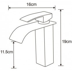 Mexen Aries Baterie lavoar, negru   - 744800-70