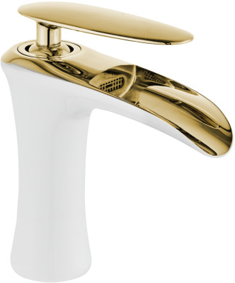 Mexen Lyra Baterie lavoar,alb /Auriu - 745300-25