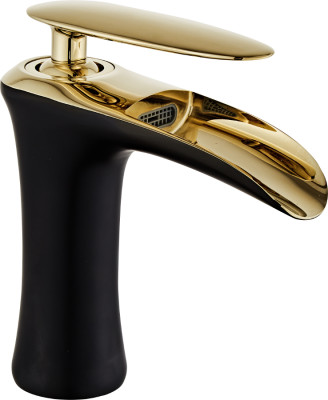 Mexen Lyra Baterie lavoar, negru  /Auriu - 745300-75