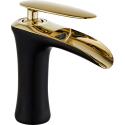 Mexen Lyra Baterie lavoar, negru  /Auriu - 745300-75 Baterie lavoar 467680 Mexen