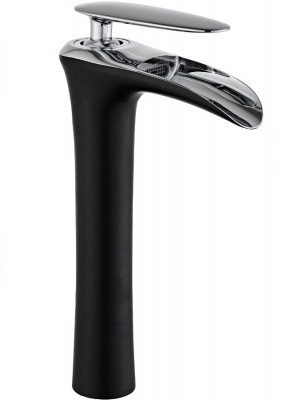 Mexen Lyra Baterie lavoar inalta , negru/chrom - 745310-07