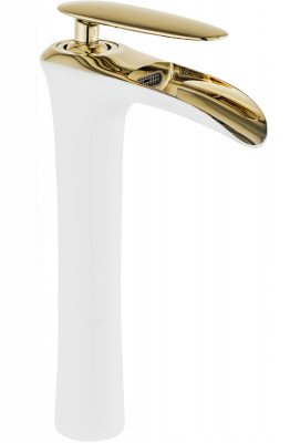 Mexen Lyra Baterie lavoar inalta ,alb /Auriu - 745310-25