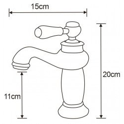 Mexen Draco Baterie lavoar, negru   - 745400-70