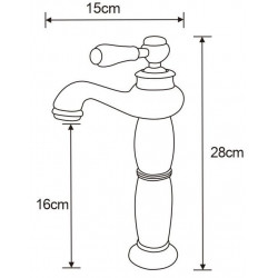 Mexen Draco Baterie lavoar inalta , chrom - 745410-00