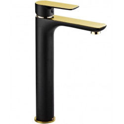 Mexen Alfa Baterie lavoar inalta , negru  /Auriu - 745710-75 Baterie lavoar 467680 Mexen