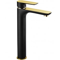 Mexen Alfa Baterie lavoar inalta , negru  /Auriu - 745710-75 Baterie lavoar 467680 Mexen