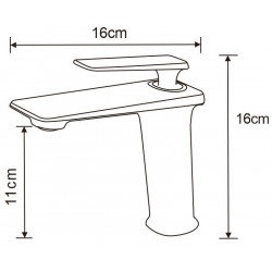 Mexen Purus Baterie lavoar, auriu- 745800-50