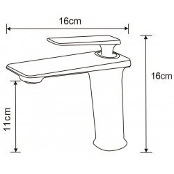 Mexen Purus Baterie lavoar, auriu- 745800-50