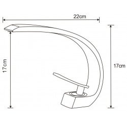 Mexen Lupus Baterie lavoar, auriu- 746200-50