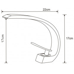 Mexen Lupus Baterie lavoar, negru   - 746200-70
