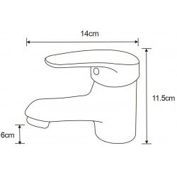 Mexen Erica Baterie lavoar, chrom - 746400-00