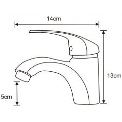 Mexen Fabia Baterie lavoar, chrom - 746500-00