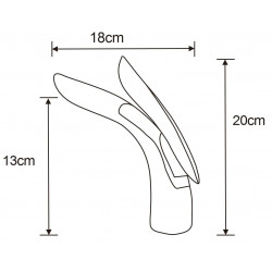 Mexen Foja Baterie lavoar, chrom - 746700-00