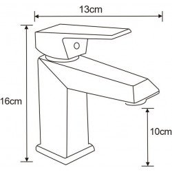 Mexen si la Baterie lavoar, negru   - 746800-70