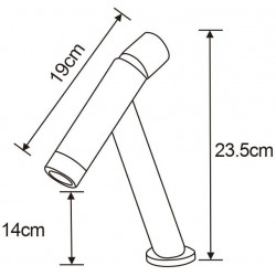 Mexen Astro Baterie lavoar, auriu - 746900-50