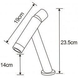 Mexen Astro Baterie lavoar, auriu - 746900-50