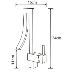 Mexen Astro Baterie lavoar, auriu- 747100-50
