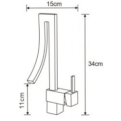 Mexen Astro Baterie lavoar, auriu- 747100-50