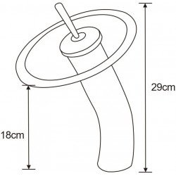 Mexen si agara Baterie lavoar inalta , auriu- 745610-57