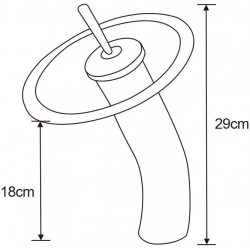 Mexen si agara Baterie lavoar inalta , negru   - 745610-77