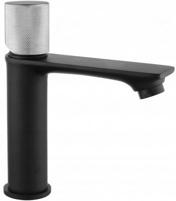 Mexen Royo One Baterie lavoar, negru  /chrom - 72201-77