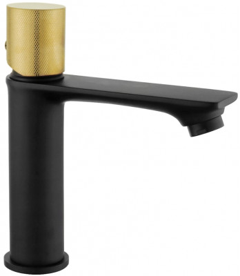 Mexen Royo One Baterie lavoar, negru  /auriu - 72201-75