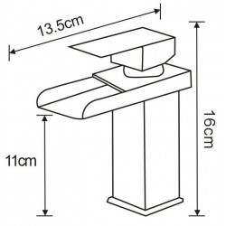 Mexen Hydra Baterie lavoar, auriu- 744900-50