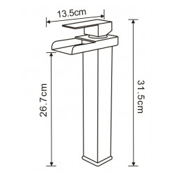 Mexen Hydra Baterie lavoar inalta , auriu- 744910-50