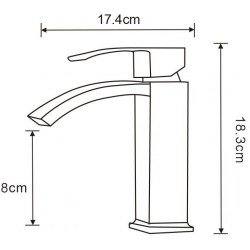 Mexen si bra Baterie lavoar, chrom - 745100-00