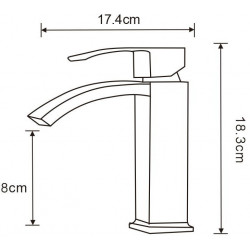 Mexen si bra Baterie lavoar, auriu- 745100-50