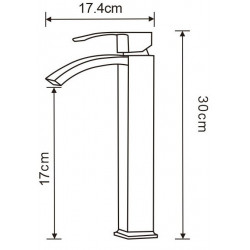 Mexen si bra Baterie lavoar inalta , auriu- 745110-50