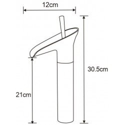 Mexen Orion Baterie lavoar inalta , auriu- 745510-50