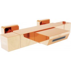 Mexen Cube termostatic  baterie Cada  , rose auriu - 77360-60