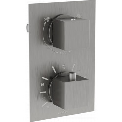 Mexen Cube termostatic   baterie  Cada cu doua cai si   dus  , grafit - 77502-66 Baterie Cada 467680 Mexen