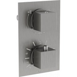 Mexen Cube termostatic   baterie  Cada cu doua cai si   dus  , grafit - 77502-66 Baterie Cada 467680 Mexen