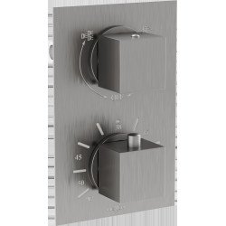 Mexen Cube termostatic   baterie  Cada cu doua cai si   dus  , grafit - 77502-66