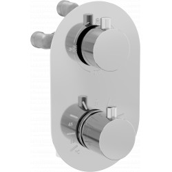 Mexen Kai termostatic   baterie  Cada cu trei cai si   dus  , chrom - 77602-00 Baterie Cada 467680 Mexen