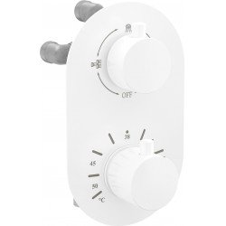 Mexen Kai termostatic   baterie  Cada cu trei cai si   dus  ,  alb  - 77602-20