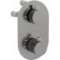 Mexen Kai termostatic   baterie  Cada cu trei cai si   dus  , grafit - 77602-66 Baterie Cada 467680 Mexen