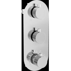 Mexen Kai termostatic   baterie  Cada cu trei cai si   dus  , chrom - 77603-00