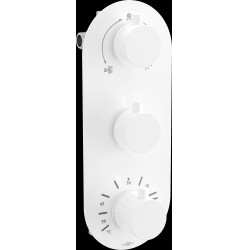 Mexen Kai termostatic   baterie  Cada cu trei cai si   dus  ,  alb  - 77603-20 Baterie Cada 467680 Mexen