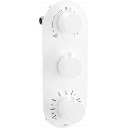 Mexen Kai termostatic   baterie  Cada cu trei cai si   dus  ,  alb  - 77603-20 Baterie Cada 467680 Mexen