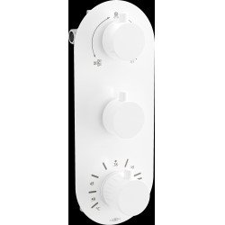 Mexen Kai termostatic   baterie  Cada cu trei cai si   dus  ,  alb  - 77603-20