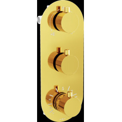 Mexen Kai termostatic   baterie  Cada cu trei cai si   dus  . auriu - 77603-50 Baterie Cada 467680 Mexen